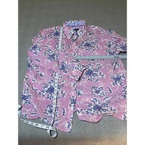 Talbots Pink Paisley Print Shirt - Size XL